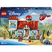 LEGO Disney | 43268 Casa sulla Spiaggia di Lilo e Stitch, Modellino Giocattolo con 6 Stanze e 5 Minifigure, Giochi Bambini 9+