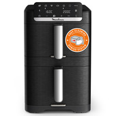 Moulinex EZ7568F0 friggitrice Doppia 10 L Indipendente 2700 W Friggitrice ad aria calda Nero