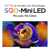 TCL C7L TV 75C7L SQD‑Mini LED da 75", 4K HDR, 3000 nit, 1.352 zone di dimming, Google TV, 144Hz, Dolby Vision & Atmos, Audio Bang & Olufsen