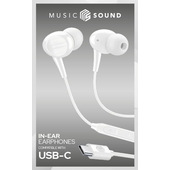 Music Sound Color In-Ear Usb-c Auricolare con design In-Ear e connettore USB-C