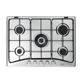 De’Longhi DFI 57 ASV piano cottura Acciaio inossidabile Da incasso 70 cm Gas 5 Fornello(i)