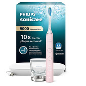 Philips Sonicare DiamondClean serie 9000 Sonicare Spazzolino Elettrico Sonico Rosa con App e custodia da viaggio HX9911/29