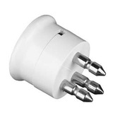 Hama Adattatore telefonico spina tripolare / presa jack 6p 4c