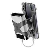Cellularline Rider Power - Universal Supporto per manubrio con fascetta porta powerbank integrata