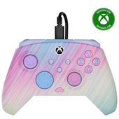 Turtle Beach Rematch Advanced Cotton Candy Controller da gaming con cavo per Xbox e PC. Con licenza per Xbox con pulsanti rimappabili, grilletti sensibili e comandi audio