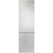 Bosch Serie 4 KGN392LDF Frigorifero combinato da libera installazione 203 x 60 cm Metal look Classe D