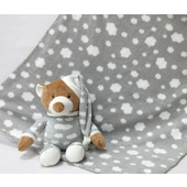 Joia Home JHOORSOGRI Coperta per Neonati Grigio 75 x 90 cm
