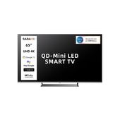 SABA SA65M91GTV Mini LED TV 165,1 cm (65") 4K Ultra HD Smart TV Wi-Fi Grigio 350 cd/m²
