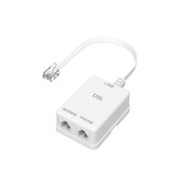 Hama Filtro ADSL spina jack 6p4c / 2 prese jack 6p4c
