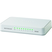 NETGEAR GS208 Non gestito Gigabit Ethernet (10/100/1000) Bianco