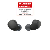 Sony WF-C510 | Cuffie True Wireless - Suono di alta qualità, Equalizzatore personalizzabile, Design Confortevole, Batteria da 22 ore, Ricarica Rapida, Connessione Multipoint Bluetooth, Ambient Sound Mode, Spotify Tap, Classificazione IPX4 - Nero