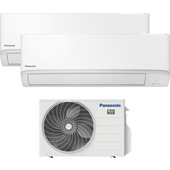 Panasonic Dualsplit 9000+12000BTu CS-TZ25ZKEW + CS-TZ35ZKEW + CU-2TZ41TBE condizionatore fisso
