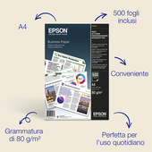 Epson Carta per l'ufficio A4 80 g/m2, 500 fogli