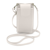 Cellularline Mini Bag - Essential Custodia universale a fondina effetto pelle con tracolla regolabile