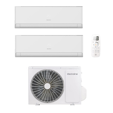 Electroline EDHE50D2 + 2x ID352H2KA Climatizzatore split system Bianco
