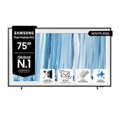 Samsung The Frame Pro AI TV 75" QE75LS03HWUXZT 4K, Processore NQ4 AI Gen3, 4K AI Upscaling, Art Mode, Glare Free, Neo Quantum HDR, Dolby Atmos & OTS, Modern Frame Design, Vision AI Smart TV, 2026
