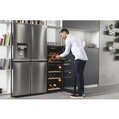 Haier Wine Bank 50 Serie 7 HWS77GDAU1 Cantinetta vino con compressore Libera installazione Nero 77 bottiglia/bottiglie