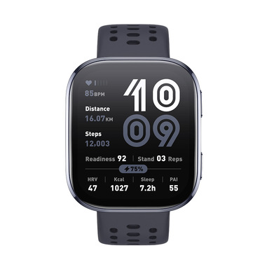 Amazfit Bip 6 Black 5 cm (1.97") AMOLED Digitale 390 x 450 Pixel Touch screen Nero GPS (satellitare)