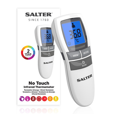 Salter TE-250-EU termometro digitale per corpo Termometro a rilevamento remoto Grigio, Bianco Universale Pulsanti