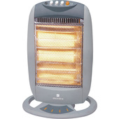 Electroline HHE125P stufetta elettrica Interno Grigio 1200 W Riscaldatore di ambienti elettrico alogeno