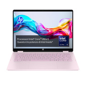 HP OmniBook 7 14-FR0016NL AI Intel Core Ultra 5 225U Computer portatile 35,6 cm (14") 2K 16 GB LPDDR5-SDRAM 1 TB SSD Wi-Fi 6E (802.11ax) Windows 11 Home AI PC Rosa