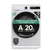 Candy ProWash 500, Lavatrice Slim 9 KG, 20% più efficente della classe A, 1400 giri, Bianco, Inverter, Vapore, Wi-Fi, Smart Wash, BR 49SBL8-S