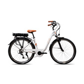 EMG E-bike Vintage con telaio in alluminio 19", ruote 28", motore centrale 250W Ananda, batteria 13AH e cambio Shimano