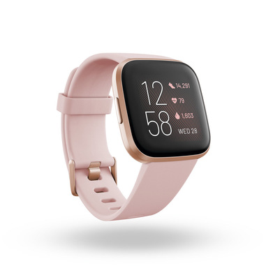 Fitbit Versa 2 3,55 cm (1.4") AMOLED 40 mm Nero, Rose Gold