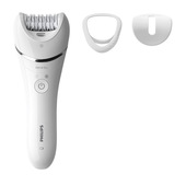 Philips Epilatore Wet & Dry bianco con 3 accessori BRE700/00