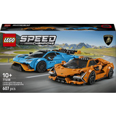 LEGO Speed Champions 77238 Lamborghini Revuelto e Huracán STO, Modelli di Auto con Minifigure, Macchine Giocattolo Regalo 10+