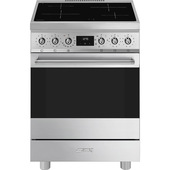 Smeg Symphony C6IMXM2 cucina Elettrico Piano cottura a induzione Acciaio inox Made in Italy