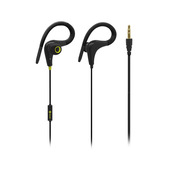 MySound Auricolare sport micr. In-ear, nero/giallo