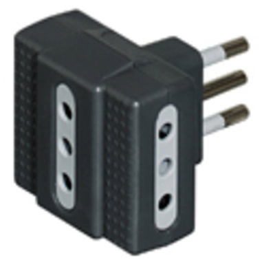bticino S3603G adattatore per presa di corrente Antracite