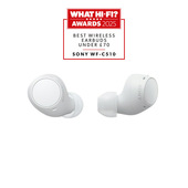 Sony WF-C510 | Cuffie True Wireless - Suono di alta qualità, Equalizzatore personalizzabile, Design Confortevole, Batteria da 22 ore, Ricarica Rapida, Connessione Multipoint Bluetooth, Ambient Sound Mode, Spotify Tap, Classificazione IPX4 - Bianco