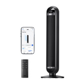 Dreo Ventilatore a Torre Smart 413S – Silenziosità Estrema 25dB, Flusso d'Aria 8 m/s e 8 Velocità – WiFi 91cm con App/Alexa/Google Assistant, Oscillazione 90° e Design Compatto