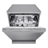 LG QuadWash DF587HVS Lavastoviglie libera installazione Serie 5, Classe A-10%, 14 coperti, Vapore, Wi-Fi, Grigia