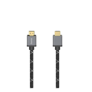 Hama Cavo HDMI Ultra HD 8K, High Speed with Ethernet, 2 metri, 120 MHz, connettori dorati, spine in metallo