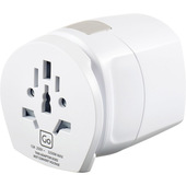 Go Travel 636 UK-Worldwide Adaptor adattatore per presa di corrente Universale Grigio, Bianco
