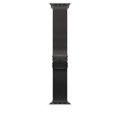 Apple Loop in maglia milanese in titanio nero (49 mm) - Small