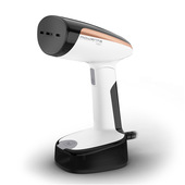 Rowenta DR3030 Access Steam Pocket Stiratore Verticale, Pronto in 15 Sec, Compatto e Leggero, Uccide Batteri, Rimuove Gli Allergeni, 1300 W, Acciaio Inossidabile, Nero/Bianco/Rosa