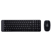 Logitech Wireless Combo MK220 tastiera Mouse incluso USB Belga Nero