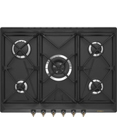Smeg Coloniale Piano di cottura SRV876AOGH Antracite Made in Italy