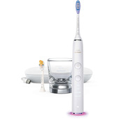 Philips Sonicare DiamondClean Smart Spazzolino Elettrico Sonico Bianco con App, con custodia da viaggio HX9917/88