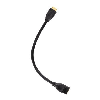 Hama Cavetto adattatore per tablet USB A 2.0 F/USB Micro B 3.0 M, 0,15 metri, USB OTG, contatti dorati, doppia schermatura, nero, 3 stelle