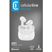 Cellularline Key Auricolari TWS Bluetooth custodia di ricarica e display led