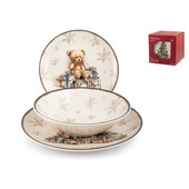 Pengo H&H Servizio tavola 18 pezzi decorato in stoneware modello Majestic