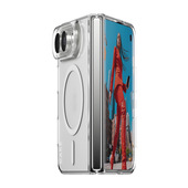 PanzerGlass CARE™ by ® SL1M Case Transparent w. White MagSafe iPhone Duo custodia per cellulare 19,3 cm (7.6") Cover Trasparente