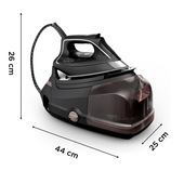 Rowenta Steam Pro 2800 W 1,3 L Piastra Microsteam 400 HD 3De Laser Beige, Nero