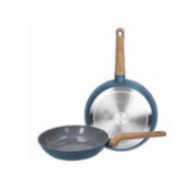 Tognana Porcellane set 2 padelle da 24+28 cm in alluminio forgiato con rivestimento ceramico T-Care Blu