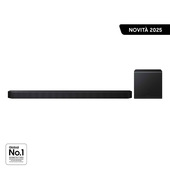 Samsung Soundbar HW-Q800F/ZF, Audio 5.1.2 canali, Wireless Dolby Atmos, 2025